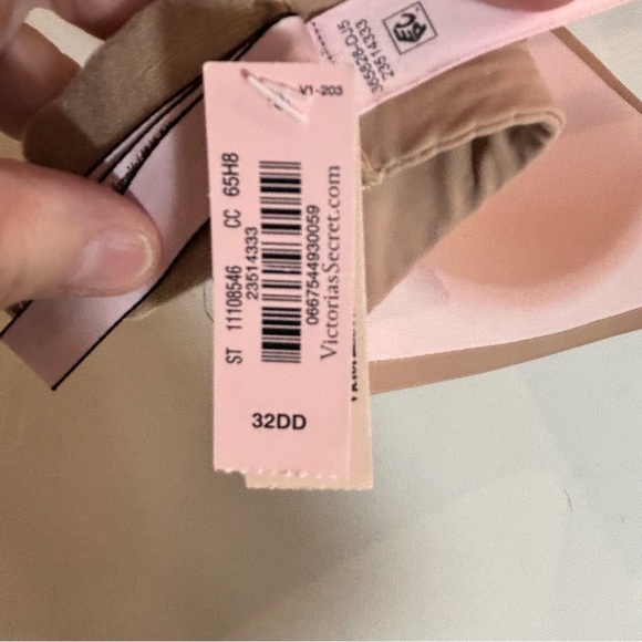 LA VIE EN ROSE SZ 32 DD No Underwire Padded Adjustable Straps Back Beige Bra - Picture 5 of 7
